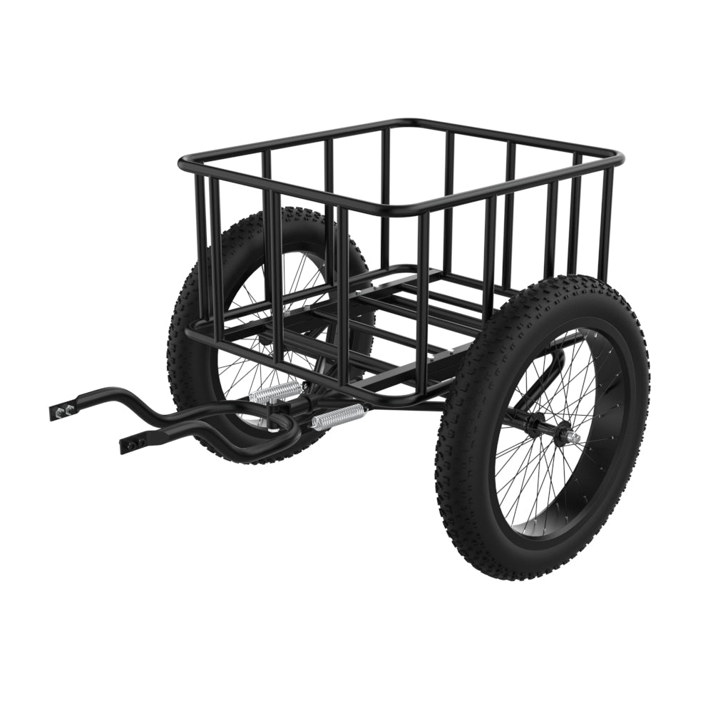 Burchda bicycle cargo trailer (front view)