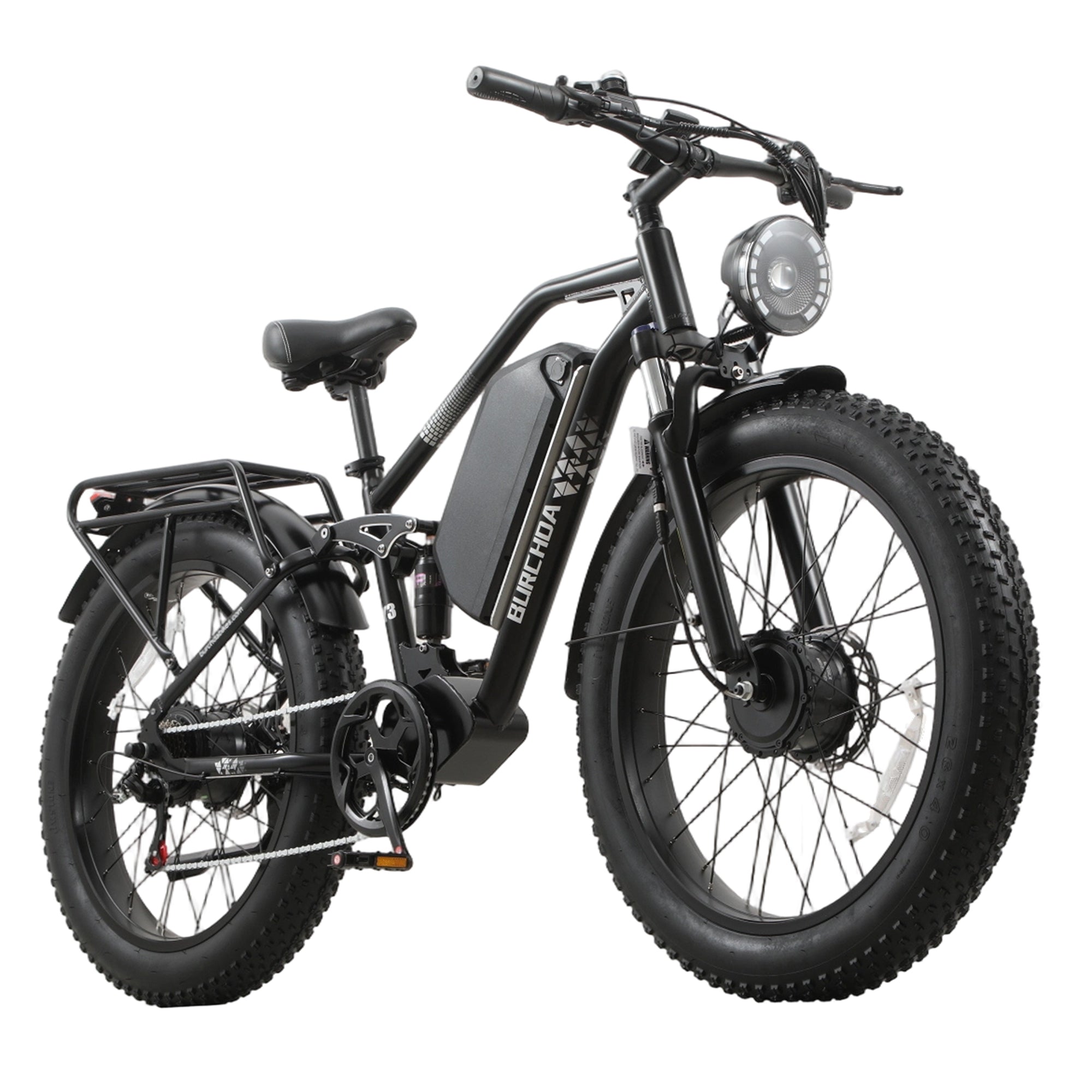 自転車 Stunning Comfortable Ride Burchda R5 AWD Foldable Mountain eBike | High-Performance Electric